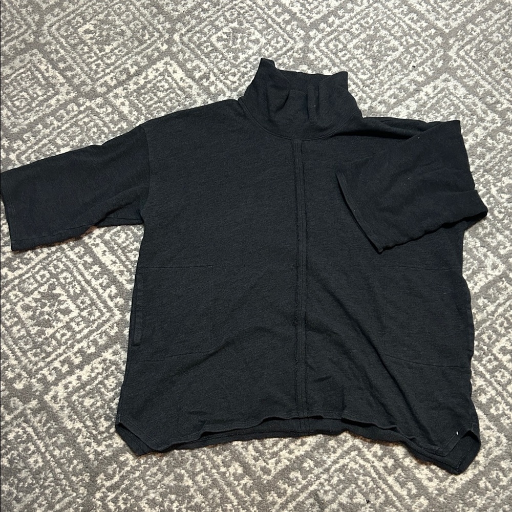 Elegant Black Cowl Neck Sweater